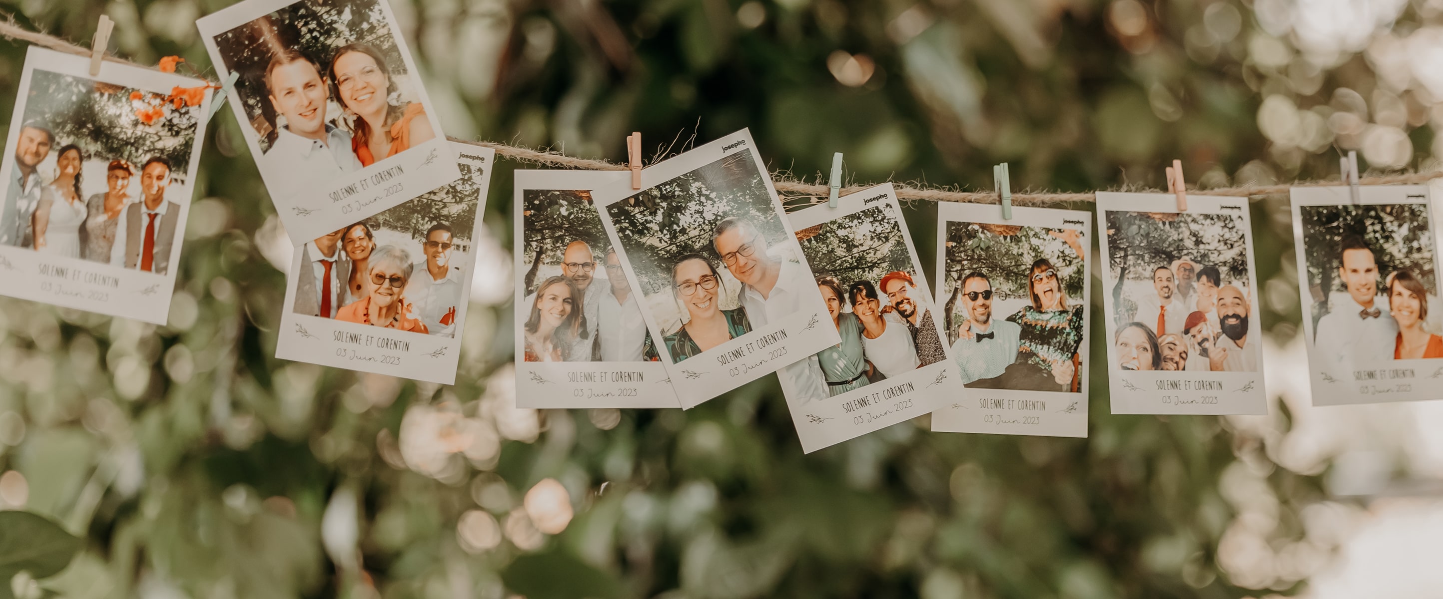 Photo personnalisée d'une borne photo mariage